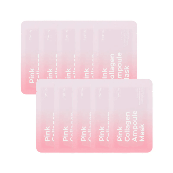 Pink Collagen Ampoule Mask 10 Pack
