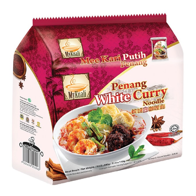 Penang Mykuali White Curry Noodle 4pcs