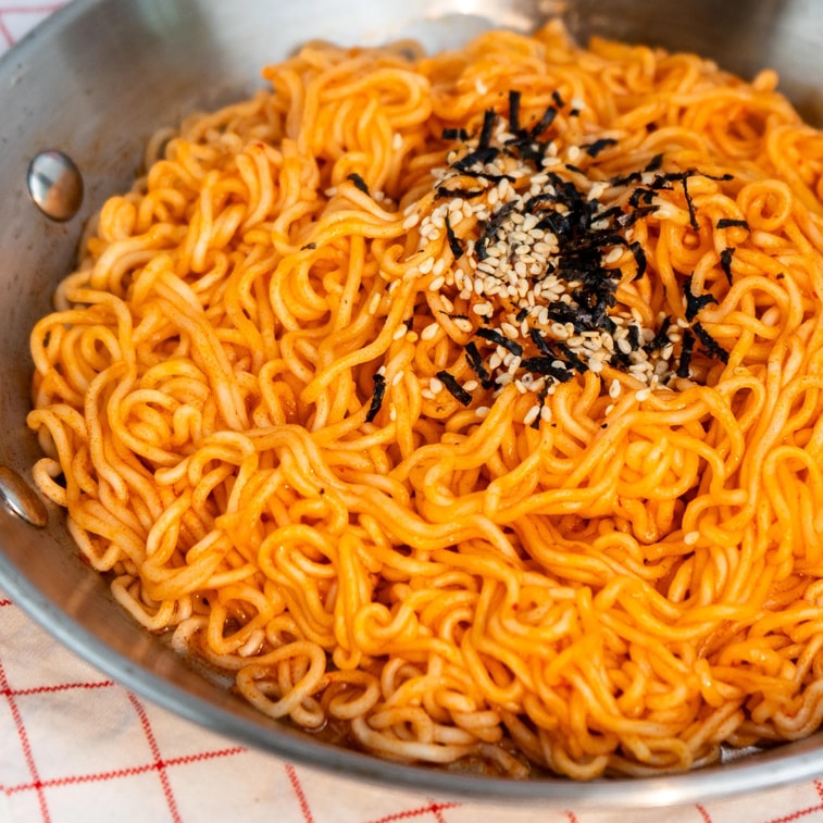 韩国NONGSHIM农心 BHD Bae Hong Dong 韩式拌面 甜辣拌冷面 4连包 548g 【明星同款】 4