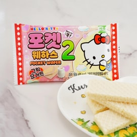 韩国SEOJU西洲x三丽鸥 HELLO KITTY 口袋威化饼干 希腊酸奶味 16.6g