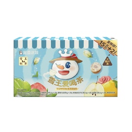 【中国直邮】 蜜雪冰城 雪王爱喝茶果茶包花茶养生 7种口味(蜜桃+青提+柚香+雪梨+玫瑰+茉莉+桂圆)周享装【到手15包茶+2包冰糖】