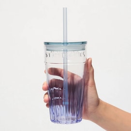 Glass Tumbler Blue Gradient, 16 fl oz