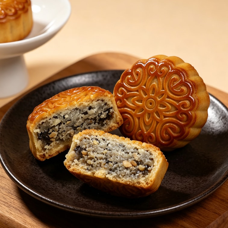 Five-nut filling mooncake 80g [The taste of childhood] [Genuine materials] 4