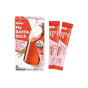 【日本直邮】 日本 AGF Blendy My Bottle系列 无糖速溶桃香路易波士茶 6条装