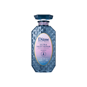 日本DIANE黛丝恩 致美夜间修复精油洗发水 无硅油 修复干枯分叉 抚平毛躁 450ml【夜间修护角蛋白限定版】