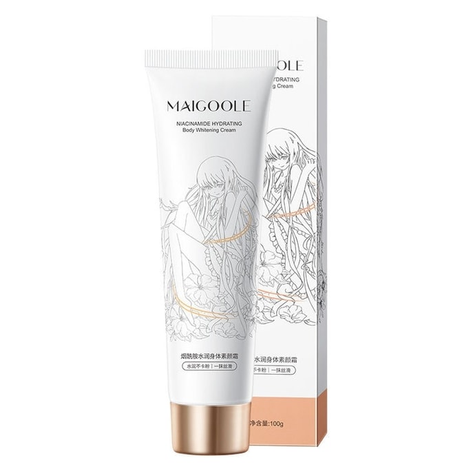 Niacinamide Body Cream, a convenient body lotion for lazy people, moisturizes, repairs, brightens, hydrates, and provides long-lasting radiance without looking unnaturally white. 100g/tube