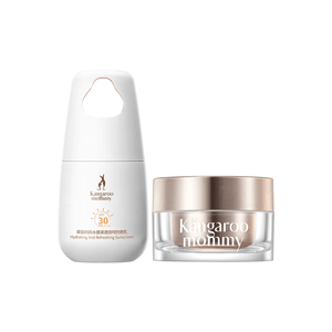 [홍콩 직배송] 캥거루 마미 BB 크림 & 선크림 2종 세트: 선크림 로션 40g + BB 크림 30g. 물리적 자외선 차단제와 물리적 광채 보정 BB 크림이 함유되어 있습니다. 임산부도 안심하고 사용할 수 있으며, 촉촉하고 가벼운 사용감을 제공합니다. 자외선 차단과 메이크업 베이스 기능을 하나로! 바쁜 일상 속에서도 간편하게 외출할 수 있는 최고의 선택입니다.