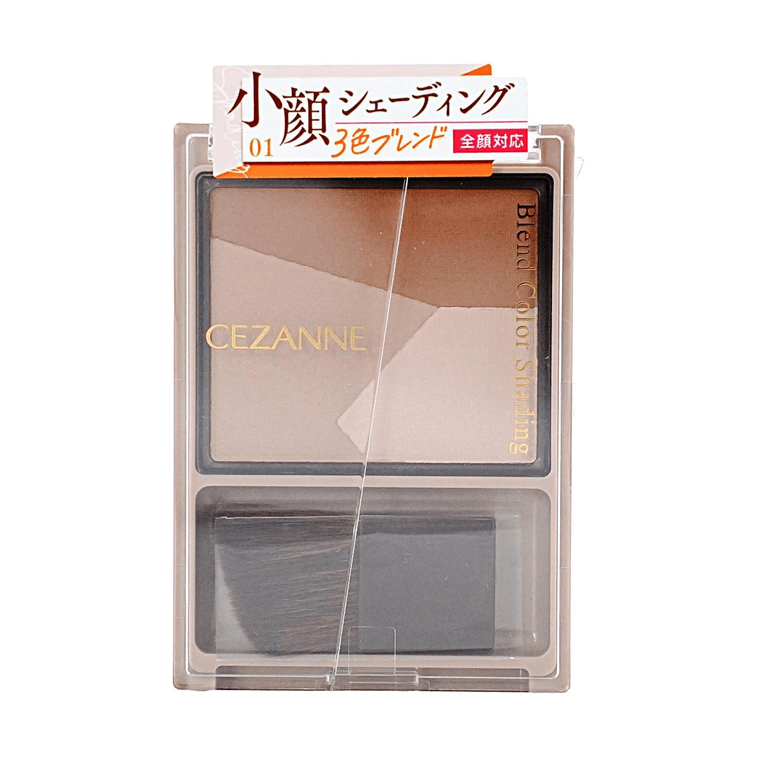 日本CEZANNE倩丽 立体阴影三色修容盘 01暖色调 5g 5