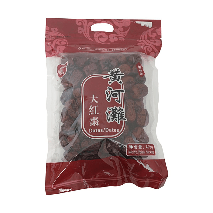 황하 해변 붉은 대추 14.1oz 프리미엄 건조 대추 산시 특산품