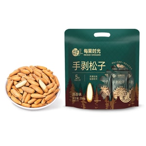 메이궈스광(每果时光) 손으로 까먹는 브라질 잣 오리지널 맛 250g 롱그레인 특대 입자 아프가니스탄 잣 건강 견과류 볶음 간식 슈퍼푸드【얇은 껍질로 쉽게 까짐, 속이 꽉 찬 큰 입자, 건강한 무첨가】