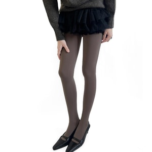 [中国直送] HSPM 1200D ラムウール ウォームシェイピング ハイウエスト スリミング ヒップアップ レギンス ミルクコーヒースタイル - 1足