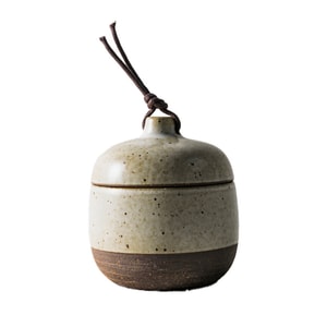 Wax thread stoneware stew pot【hand-made Japanese style】