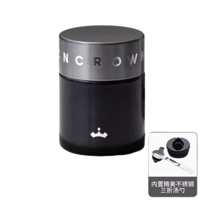 【中國直郵】 希樂 不鏽鋼燜燒杯保溫飯盒上班族帶飯湯壺碗燕窩銀耳燜燒杯 一個裝 黑色500ml