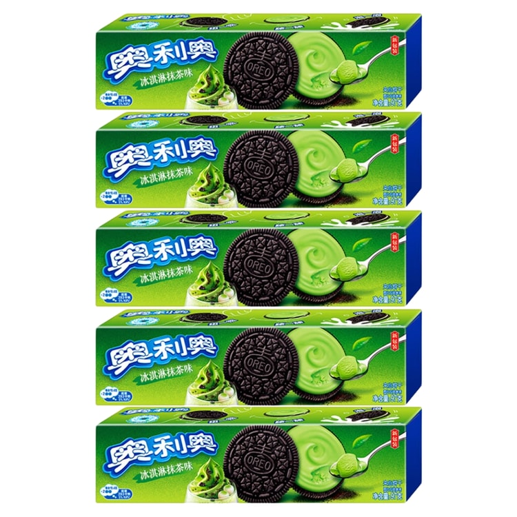 中国直送】オレオクッキーアイスクリームサンド 抹茶味 個包装 97g×5箱