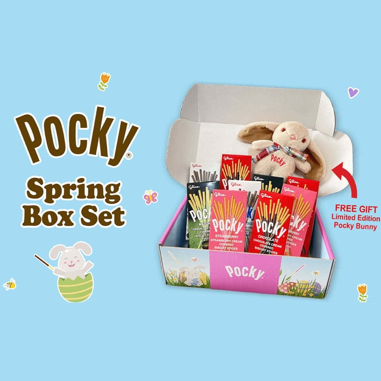 江崎グリコ グリコ ポッキー ウサギのおもちゃ付きBOX 9箱 360g