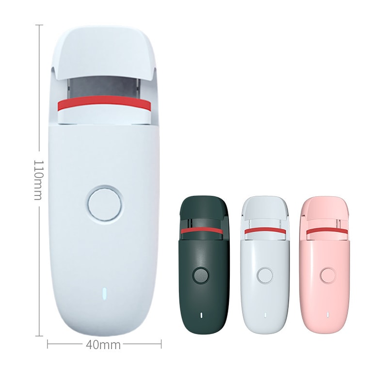 Heated Eyelash Curler, Temperature Controlled Rechargeable Mini Portable, Color Changing Silicone Wide Angle Sakura Pink  1 Unit 5