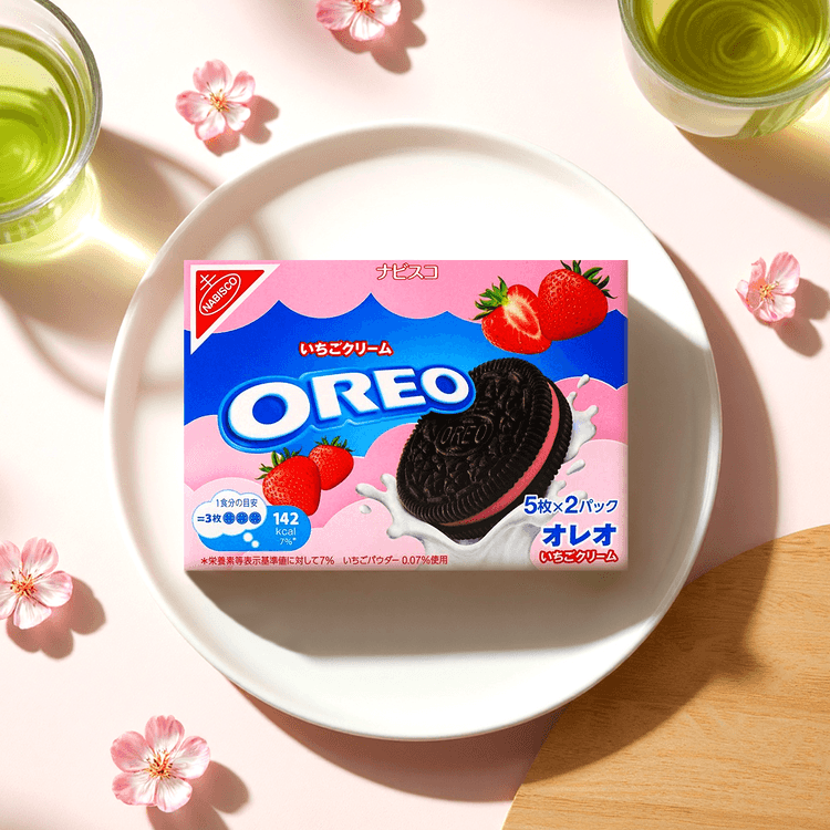 OREO ナビスコ オレオクッキー ストロベリークリーム 3.42 オンス - Yami
