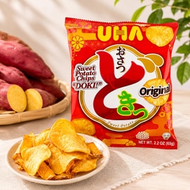 Osatsudoki Sweet Potato Chips, Original Flavor, 2.2 oz【Real Sweet Potato】【Crunchy Texture】【Popular Snack】