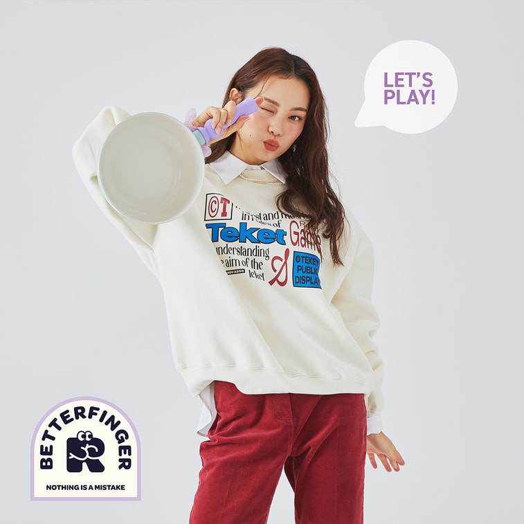 BETTER FINGER Cast Aluminum Wokpan Blue 9" 7