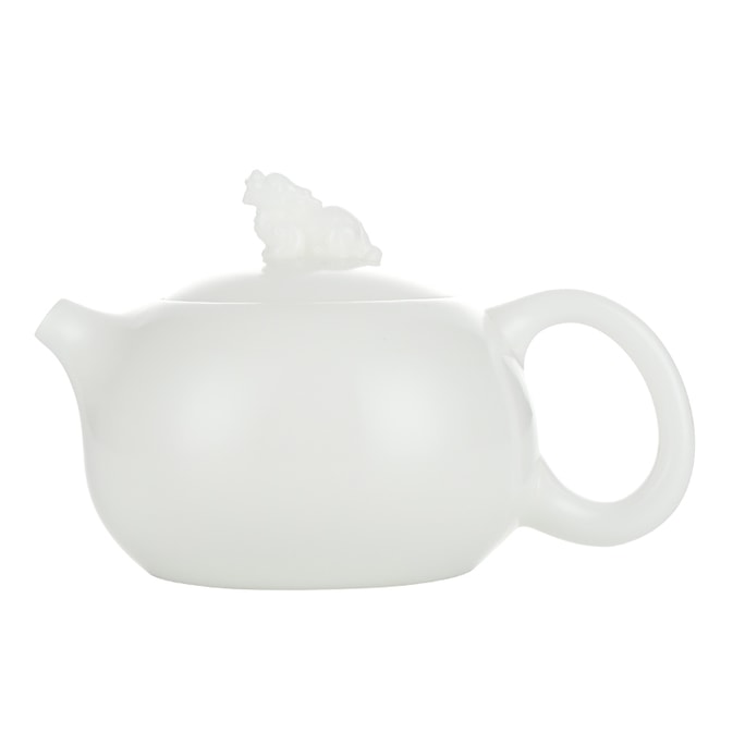 Master Wang Cunxu's Handmade Plain Fired Xishi Teapot Ice Seed Lying Tiger High-end Teapot Large Capacity Chinese Kung