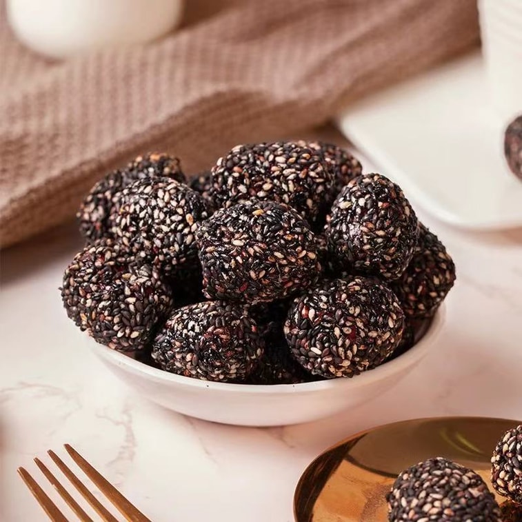 시홍 흑임자 크리스피 대추 168g, 신장산 홍대추, 씻지 않고 바삭하게 튀긴 대추, 영양 풍부하고 혈액 생성 촉진, 씨 없는 바삭한 스낵 8