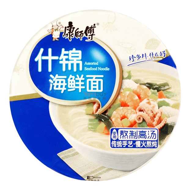 商品详情 - 康师傅 什锦海鲜桶面 方便面 111g - image  0