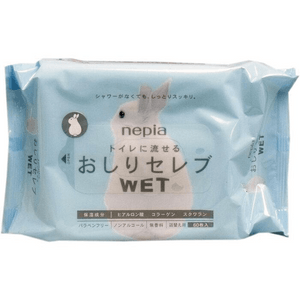 日本から直送：ネピア PPウェットティッシュ（60枚入り）母子ケア用 無蛍光剤