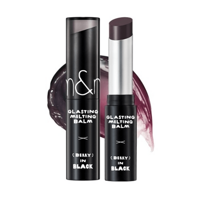 Inapsquare Glasting Melting Balm 0.12oz. #17 Berry in Black【INAPSQUARE Collaboration Limited Edition】