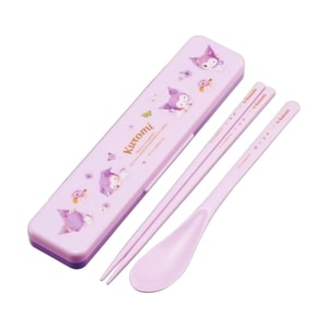 Kuromi Pastel Cutlery Set, 18cm Chopsticks 