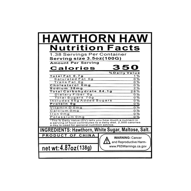 Hawthorn Haw - Fruit Leather, 4.86oz 4