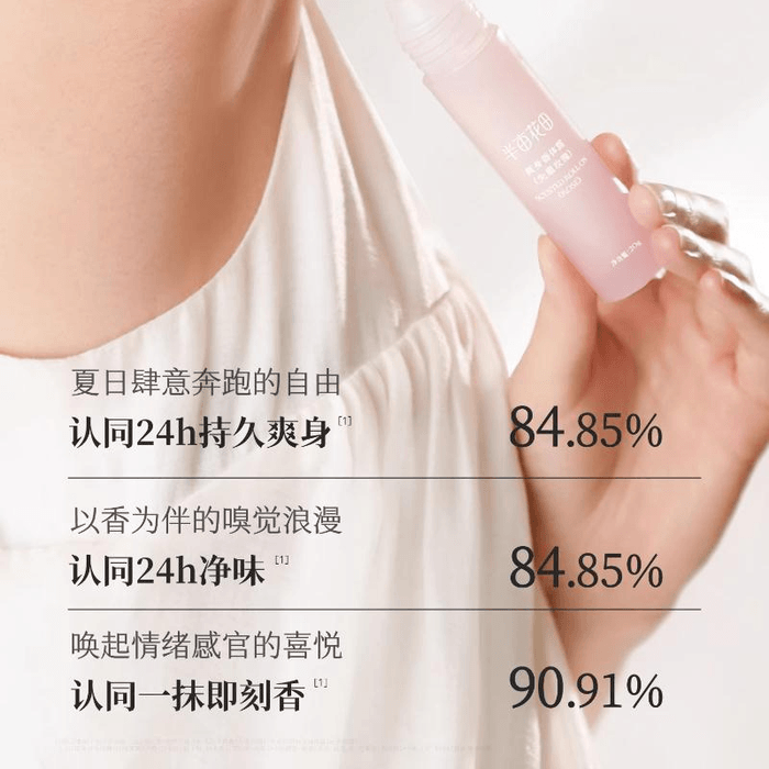 【中國直郵】 半畝花田 止汗露女腋下腋窩去異味汗臭滾珠膏石走珠持久留香白桃落櫻20g*1瓶 3