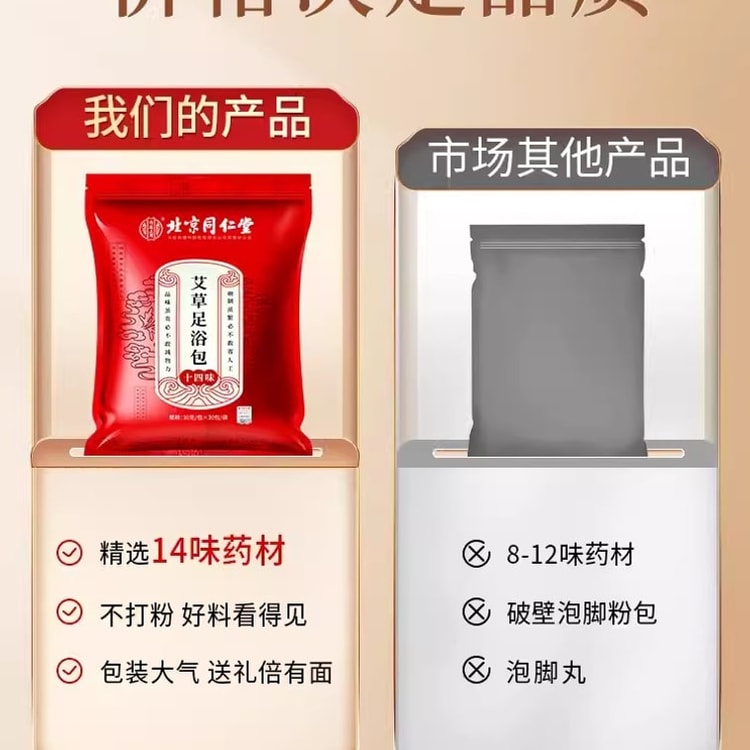 Ai Ye Ai Cao Pao Jiao Traditional Chinese Medicine Bag Non