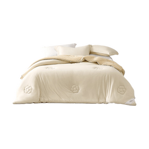 Soybean A-class Mother & Baby Quilt, Knitted All-cotton Core, Dormitory Winter Quilt, Cream Color 150cm*210cm