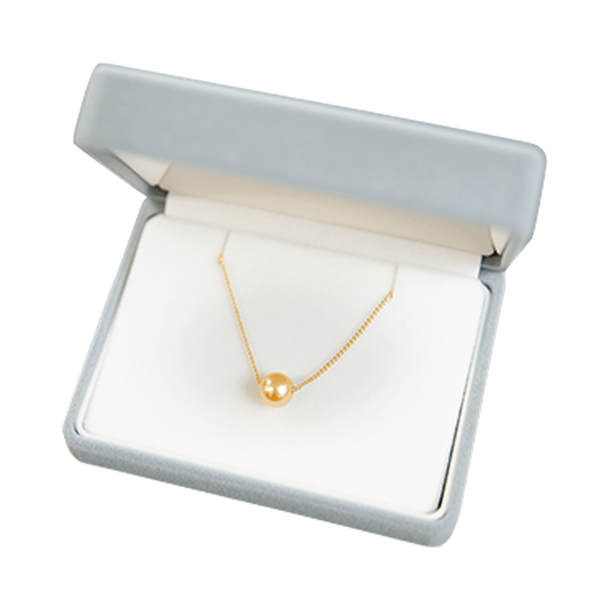 宇和海真珠||高級海水真珠シンプルで万能なネックレス||ゴールド 8.0mmup;40-45cm
