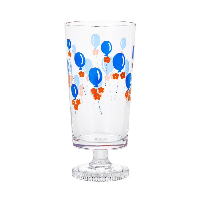 ISHIZUKA GLASS 石塚硝子||ADERIA Retro 复古昭和带脚玻璃杯||气球 1个