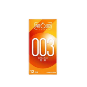 [중국 직배송] 6th Sense 003 울트라씬 콘돔, 12개입/박스, 남성용 정품 콘돔 (노출된 상태의 성관계용), 성인용
