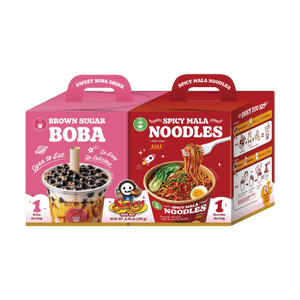 Product: Brown Sugar Boba Milk Tea & Spicy Mala Noodles 8.46oz 【Swicy Duo Kit】【Two Favorites, One Box】