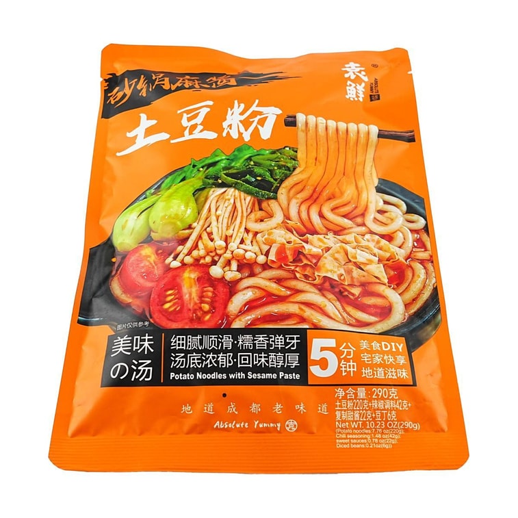 Instant Potato Noodle With Sesame Paste, 10.23 oz *5【5 Pack】 6