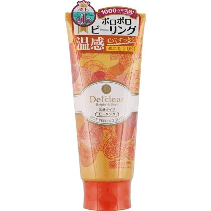 【日本直邮】 日本 桃谷 DET Clear Bright & Peel 去角质 180克 果冻 Hot 迷你