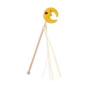 キャットスティック フェザーベル付き 猫おもちゃ ムーン