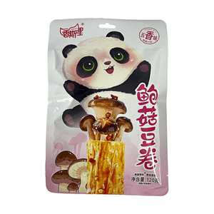 香斯哩 鲍菇豆卷 五香味 120g【地道川味】