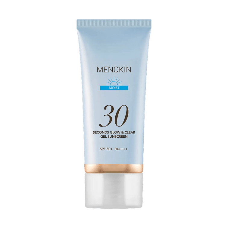 30 Seconds Glow & Clear Gel Sunscreen,SPF50+ PA++++, Moist, 1.69 fl. oz.  3