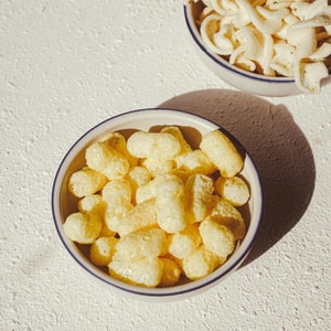 Coconut Flavor Corn Puff Chips - Crispy Snack, 1.83oz