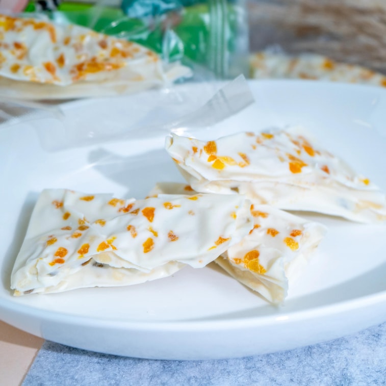 牧民人家 千层奶皮 黄桃味 500g【内蒙古特产奶皮子】 4