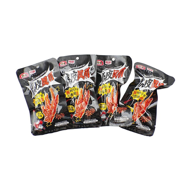纯味 虎皮凤爪 黑鸭味 140g*2【2包装】【超好吃!!】 5