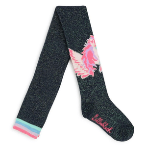 MOM LOVES ME ビリーブラシ ガールズ ネイビー ユニコーンタイツ 8～10歳