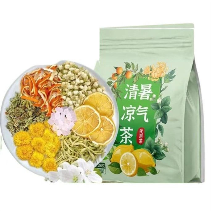 【中国直邮】 张小乐 暑气清凉茶5g*30包/袋 金银花薄荷茶柠檬菊花夏天工地高温降温清凉茶清凉解暑茶