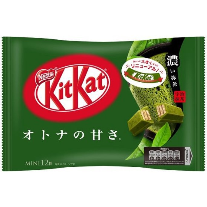 【日本直邮】日本购 KIT KAT 抹茶口味巧克力威化 12枚入