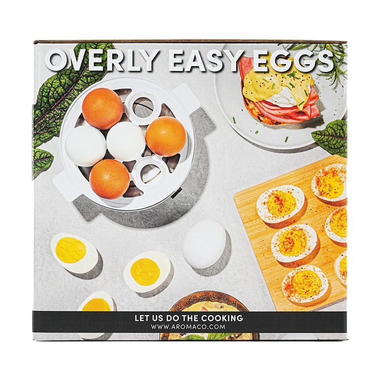 ミニ エッグ スチーマー 電動 エッグ ポーチャー 卵 7個 ホワイト AEB-807 5