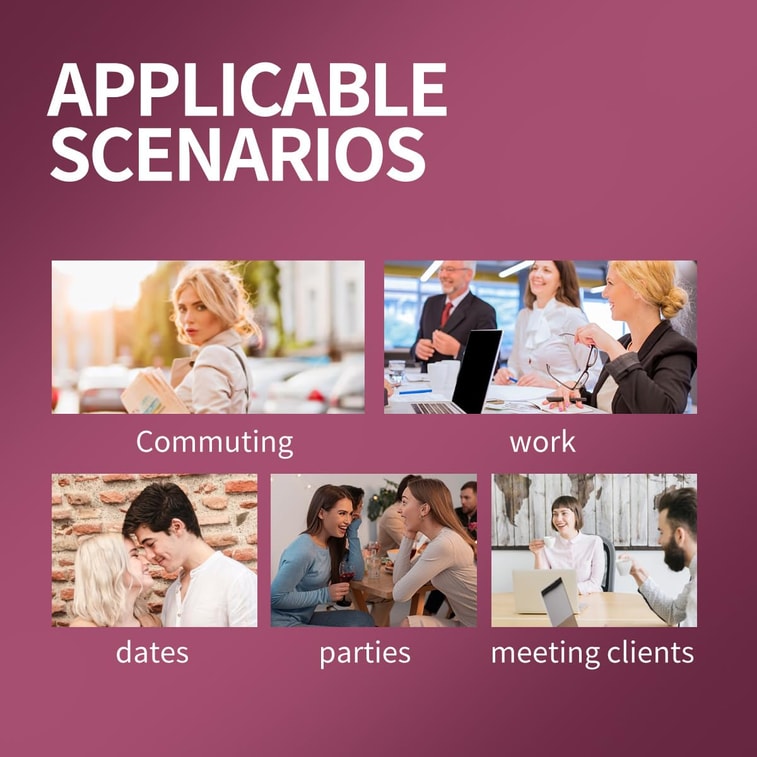 Women's Perfume, Long-Lasting Floral Fragrance,Fresh Long-Lasting Portable Perfume, Eau de Toilette EDT Spray, Gift for Her,  Natural & Clean,  10ml /2 pcs 7